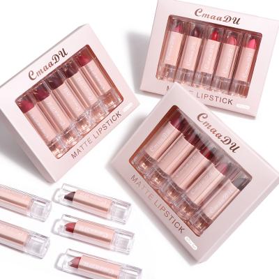 China CmaaDu Lipstick Set Lip Gloss Matte Moisturizing Waterproof Matte Lip Gloss for sale