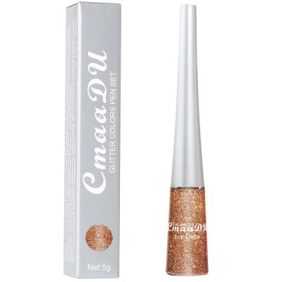 China CmaaDu Long Lasting 16 Colors Glitter Shimmer Glitter Powder Liquid Eyeliner for sale