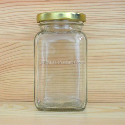 China Factory Clean Seasoning Bottle CANDY Food Packaging Transparent Glass Jar for sale