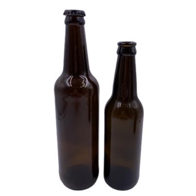 China Wholesale Gift China Beer Glass Bottle 500ml Amber Bottle Amber Liquor Bottle for sale