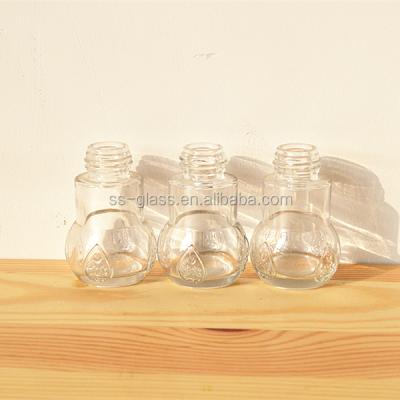 China Round Shape Viable Upright Condiment Glass Jars With Plastic Lid for sale