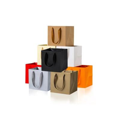 China Recycled Materials Custom Packaging With Cotton Handles Brown Bulk Shopping Bag Kraft Paper Mailing Bags for sale