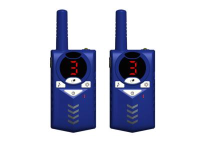 China Power Saving Handheld 2 Way Radios , Battery Powered Two Way Radio Blue Color for sale