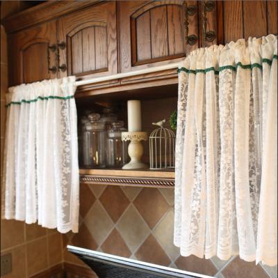 China Blackout cafe curtain for kitchen, fancy curtain for kitchen window for sale