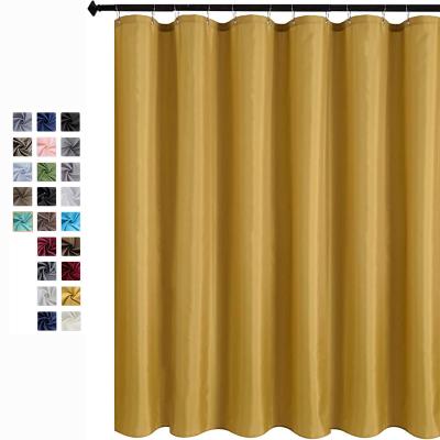 China Sustainable Rust Resistant Fabric Shower Curtains With Hooks for sale