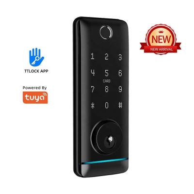 China Home/Office/Apartment Smart Biometric Lock TTLOCK APP Anti Theft BLE Door Lock Fingerprint Door Lock Smart Door Lock APP for sale