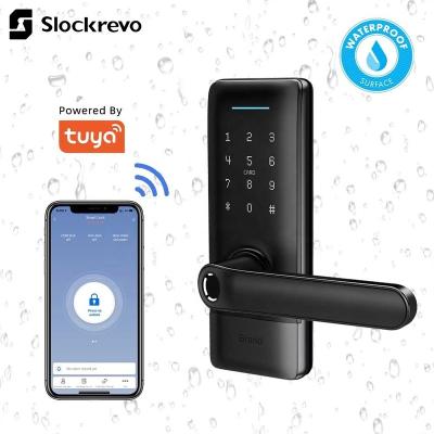 China Bluetooth+WiFi+Fingerprint+Card+Password+Mechanical Keypad Wireless Keyless Entry Password Door Handle Lock Digital Button Biometric Fingerprint Lock Door With Ttlock app for sale