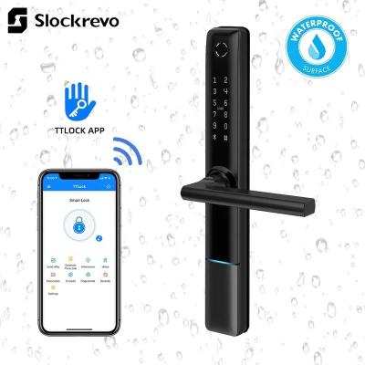 China New Design Slockrevo Aluminum Alloy Wholesale Price Tuya Outdoor App Electronic Smart Door Lock With Camera for sale