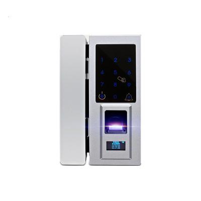 China High Quality Fingerprint Fingerprint PIN Code Card Controller Unlock Smart Glass Door Lock for sale