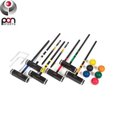 China Wholesale wooden sport croquet set for garden games for sale