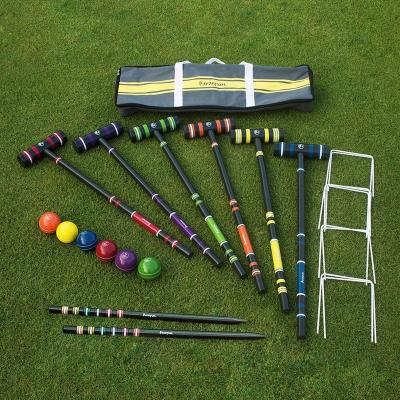 China Outdoor Game 6 Player Croquet Set For Wooden Game for sale