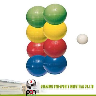 China Sports Toy High Quality PE Petanque Bocce Balls Plastic Ball Set PE BOCCIA BALL for sale