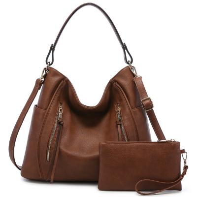 China Lady Realer LOVEVOOK Women Cross Large - Body Shoulder Bag High Quality Leather Ladies Handbags 2 Pieces Hobo Bag Sets New for sale