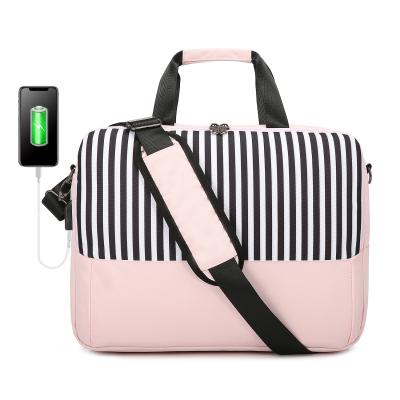 China Lovevook 2021 High Quality OEM ODM Canvas Laptop Handbags Case Adjustable Strap Custom Wholesale Women Men 15.6 Inch Women Laptop Handbags for sale