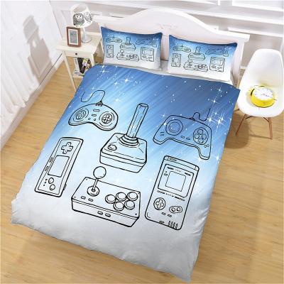 China Anti-Static Gaming Bed Sets For Boys Gamer Comforter Game Themed Bedroom Decor Gaming Bedding Set Home Textile for sale