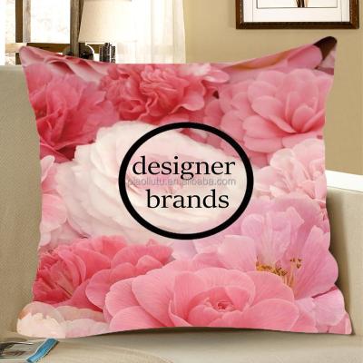 China Brand logo portable personalized luxury pillow case coushion cover with backing drop filling ship for sale