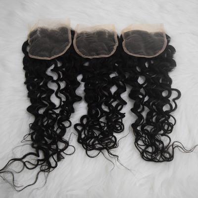 China 100% Natural Pre Plucked Hairline Hair Bundles With Closure Water Wave Bundle Hair With Closure Or Headband for sale