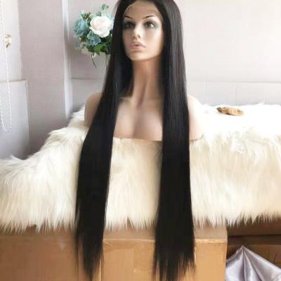 China Long Wigs 30 inch-40 inch Soft Smooth Thick Thick Hair Luxury Lace Front Wig for sale