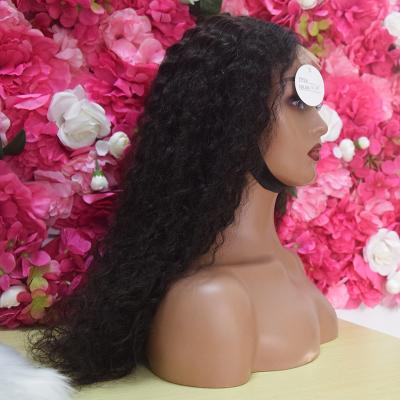 China Pre Plucked Natural Hairline 250 Density Pre Plucked Deepwave HD 4x4 5x5 6x6 7x7 Lace Closure Side Transparent Wig for sale