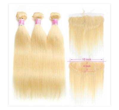 China Silky Straight Wave 613 Blonde Lace Front Wigs Remy Brazilian Body Wave 13x4 Lace Front Human Hair Wigs Transparent Lace Front Wigs For Women 150% Density for sale