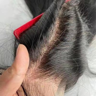 China Natural Hairline Bodywave Pre Plucked Virgin Hair Bundles With Lace Front Closure for sale