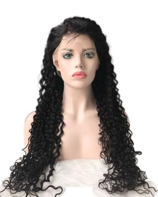 China Free Shipping Wholesale Hot Selling Curly Curl Free Shipping Cuticle Aligned Unprocessed Brazilian Virgin Human Hair Full Lace Wigs for sale