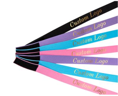 China Silky Straight Wave Polyester 1Pc Elastic Hair Band For Wigs With MagicTape Headband Edge Extending Scarf Edge Wraps For Fixed Lace Wigs Elastic Head for sale