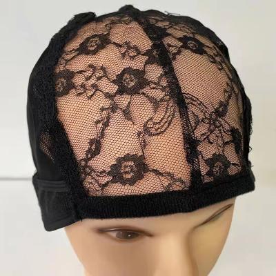 China Natural Hairline Hairline Wig Cap Mesh Dome Adjustable Airy Braided Caps Pre Plucked For Making Wigs for sale