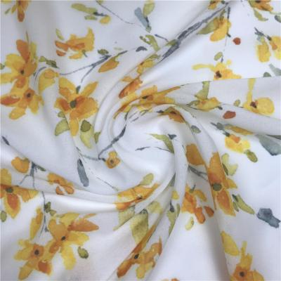 China Anti-Static Wholesale 100%polyester crepe chiffon fabric digital printed polyester chiffon fabric for sale