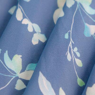 China Anti-Static Wholesale New Design Soft Flower Floral 75D 100% Polyester Woven Custom Printed Chiffon Fabric For Dress for sale