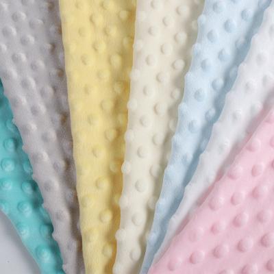 China Memory Hot selling 100% polyester Minky fabric solid color Minky fabric for Baby blanket for sale