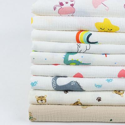 China Anti-Static Custom Soft Breathable Organic Muslin Swaddle Bamboo Cotton Fabric Blanket Muslim Baby Blankets for sale