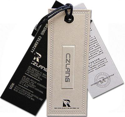 China Sustainable High Quality Logo Customized Cardboard Clothing Shoes Printed Paper Hand Tag for sale