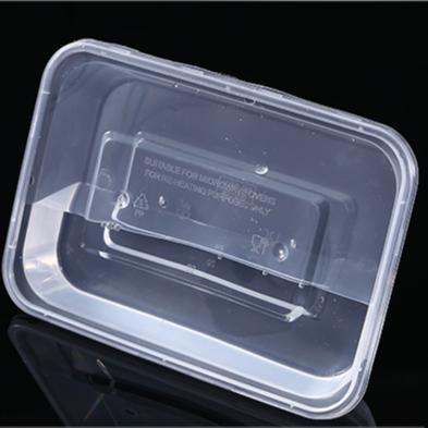 China 650ml Microwavable One Time Use Take Away Disposable Plastic Fast Food Bento Lunch Boxes Food Containers Microwave With Lids for sale