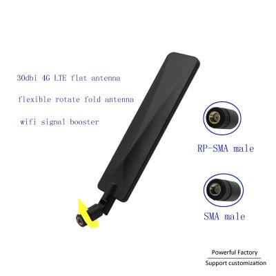 China High gain 30dbi 4G LTE WIF signal booster dipol external indoor router antenna with support customization H:195mm*W:38mm for sale