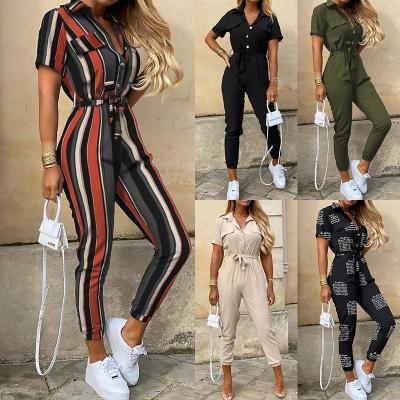 China Anti-pilling Fashion Style Shorts Sheath Summer Solid Cool Girl Woman Casual Romper And Overalls for sale