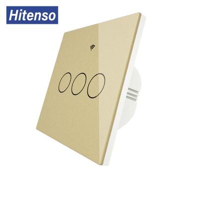 China Smart Push Button/Timing/APP/Voice Panel Home wifi Touch Wall Switch Panel Amazon Alexa With EU Standard for sale