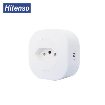 China OEM Outdoor Socket 10A Lifetime BRAZIL Tuya Smart Plug Naten Housing Residential/Multi-Purpose Brazilian Smart Wi-Fi Socket Remote Control No Hub Required for sale