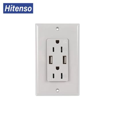 China 125V 15A Residential/General Purpose USB Wall Outlet Switch And Outlets With BOM/One-stop Service for sale