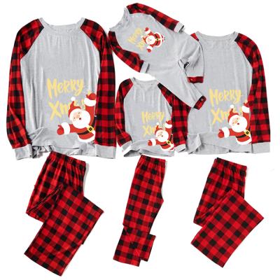 China Wholesale QUICK DRY Christmas Pajamas Kids Santa Claus Printing Adult Christmas Pajamas Sleepwear Women Christmas Pajamas For Family for sale