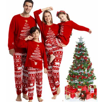 China 2021 QUICK DRY New Family Matching QUICK DRY Clothes Christmas Matching Pajamas Parent-child Outfits Home Wear Suitsmas Pajamas for sale