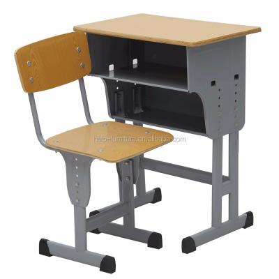 China Traditional Height Adjustable Student Desk And Chair for sale