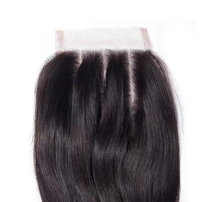 China Hair Satisfaction Guaranteed Straight Hair Glueless 4*4 Wholesale HD Lace Closure Wigs for sale