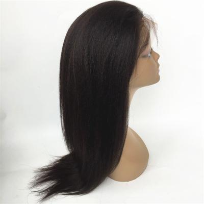 China Wholesale Latest Luxury Brazilian Color Ladies Best HD Stocked Straight Human Hair Lace Wigs Long for sale