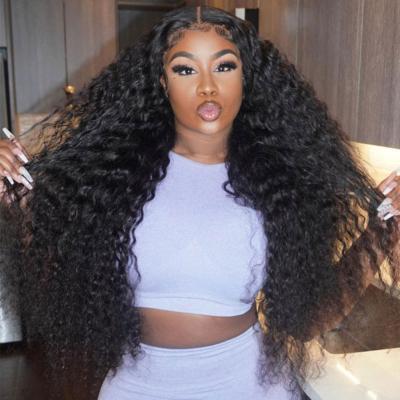 China Wholesale 5x5 Light Weight Reusable High Quality Deepwave 200 Density HD Human Pre Plucked Human Swiss Wig for sale