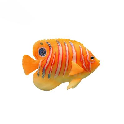 China Manufacturer Wholesale Fish Tank Accessories Decorations Gold Seal Flounder Simulation Viable Fish for sale