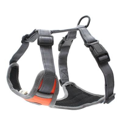 China Customized New Type Explosion Proof Red Pet Chest Harness Red Big Dog Leash Vest Reflective Rope for sale