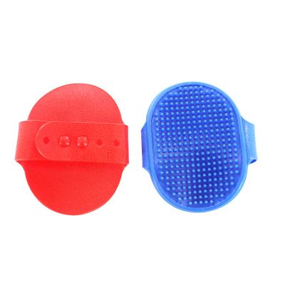 China Sustainable New Products Wholesale Factory Price Pet Silicone Bath Brush Dog Massage Red Custom Pet Comb for sale