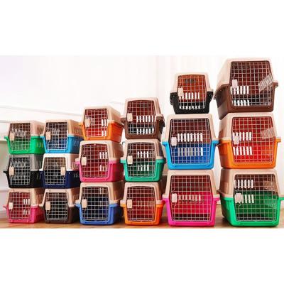 China Factory Direct Sales Pet Air Box Pet Cage Portable Travel Check Box Small Dog Car Air Box for sale