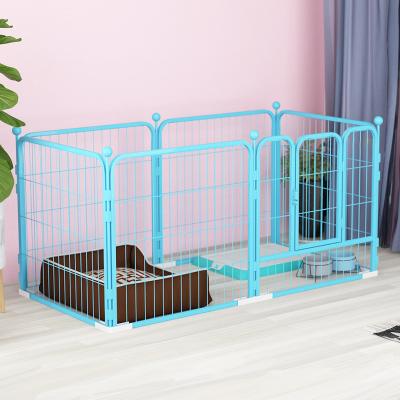 China Good Style Breathable Dog Cage Convertible And Clear Pet Gateiron Wire Dog Doors Pet Safety Pet Cage Dog for sale